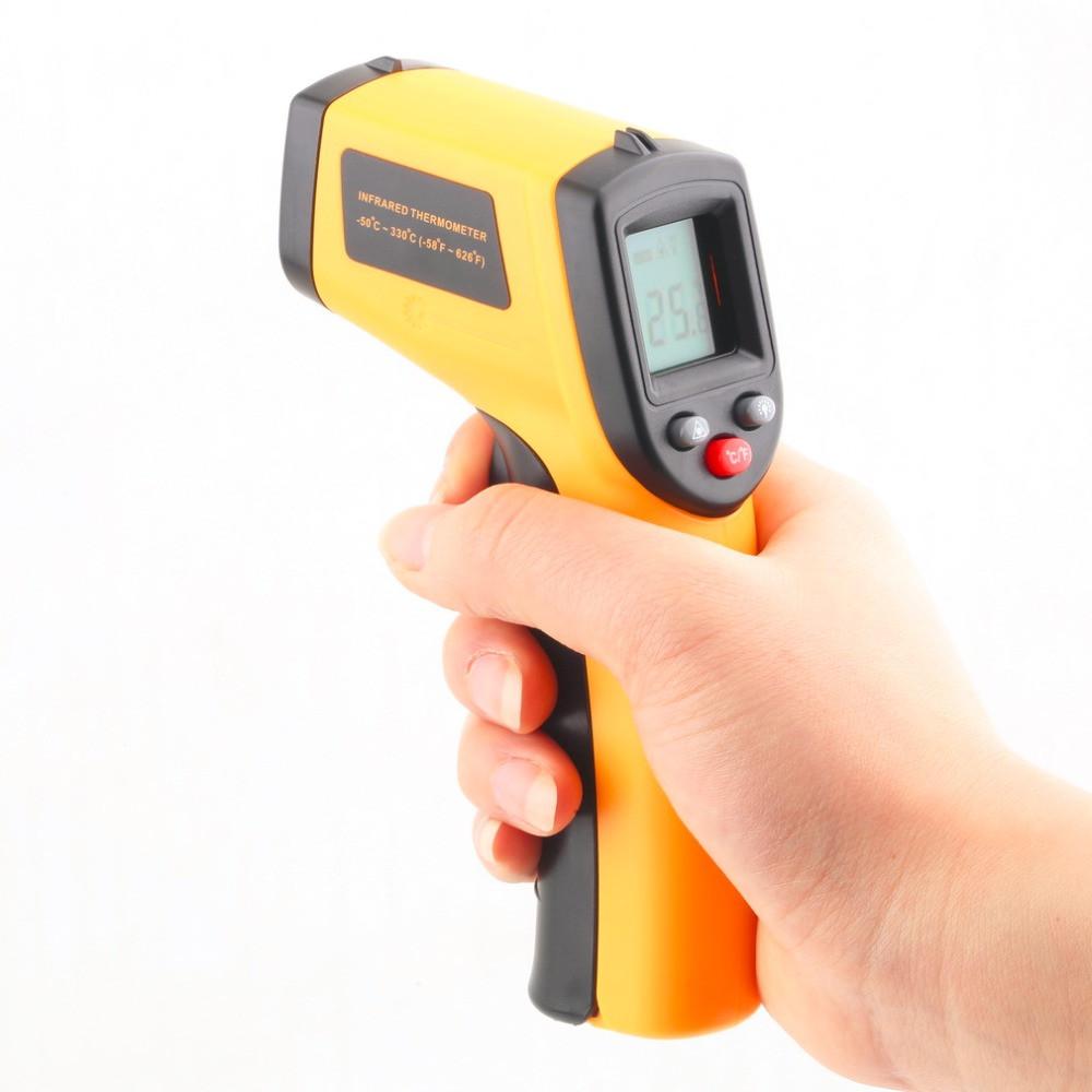 IR Laser Thermometer Infrared Temp Gun Non-Contact for Oil Deep