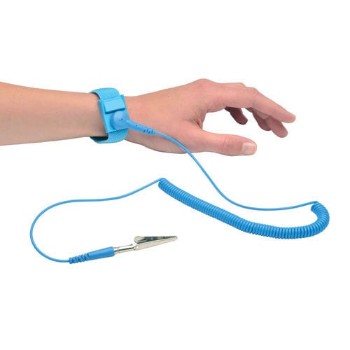 Anti-Static Wrist Strap Band ESD Strap Anti Shock Wristband Bracelet with Grounding Wire Alligator Clip 