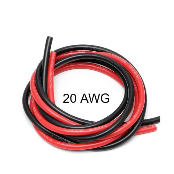 High Quality 20AWG Silicon Wire 1m (Red)