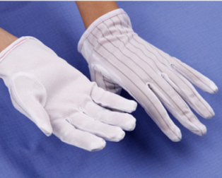 Anti-Static Anti-Skid ESD Gloves with Finger Skid Resistance Spot