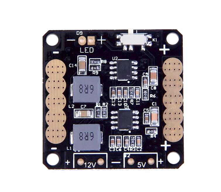 CC3D V2 ZMR Power Distribution Board with Dual BEC LC Filter & LED Switch