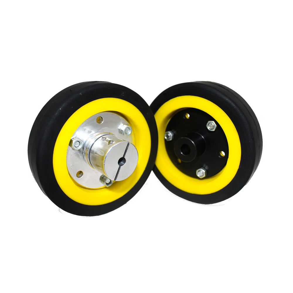 Easymech 100Mm Modified Heavy Duty(Hd) Disc Wheel Yellow - 1Pcs