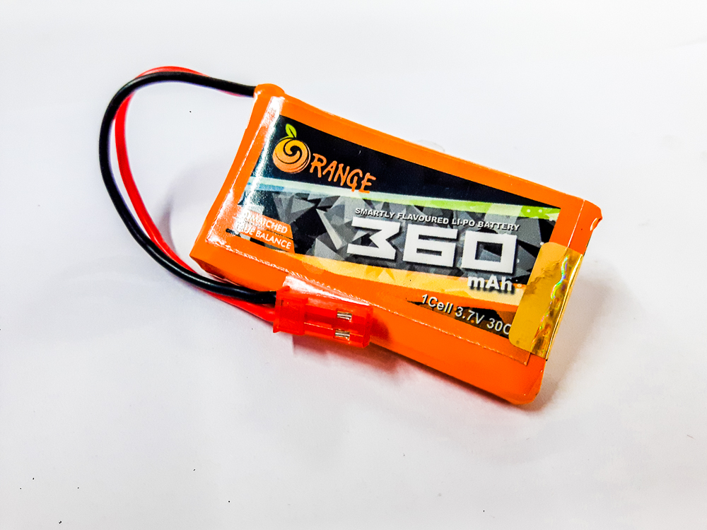 Orange 360 mAh 1S 30C/60C Lithium polymer battery Pack (LiPo)