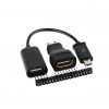 Raspberry Pi Zero 3In1 Micro Usb Cable+Pin Header+Hdmi Adapter