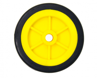EasyMech Heavy Duty(HD) Disc Wheel 100mm Dia - 1Pcs(Yellow Color)
