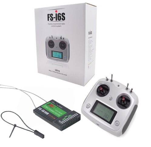 FS-i6S Remote Control 2.4G 10CH AFHDS Transmitter with FS-IA10B Receiver