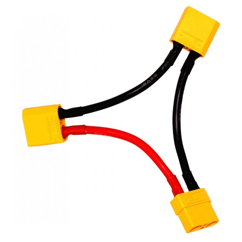 SafeConnect XT90 Battery Harness 10AWG for 2 Packs in Series