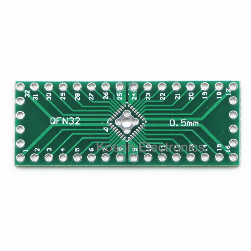 QFN32 QFN40 SMD to DIP Adapter PCB Board-2Pcs.