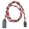 SafeConnect Twisted 100cm 22AWG Servo Lead Extention (Futaba) with Hook