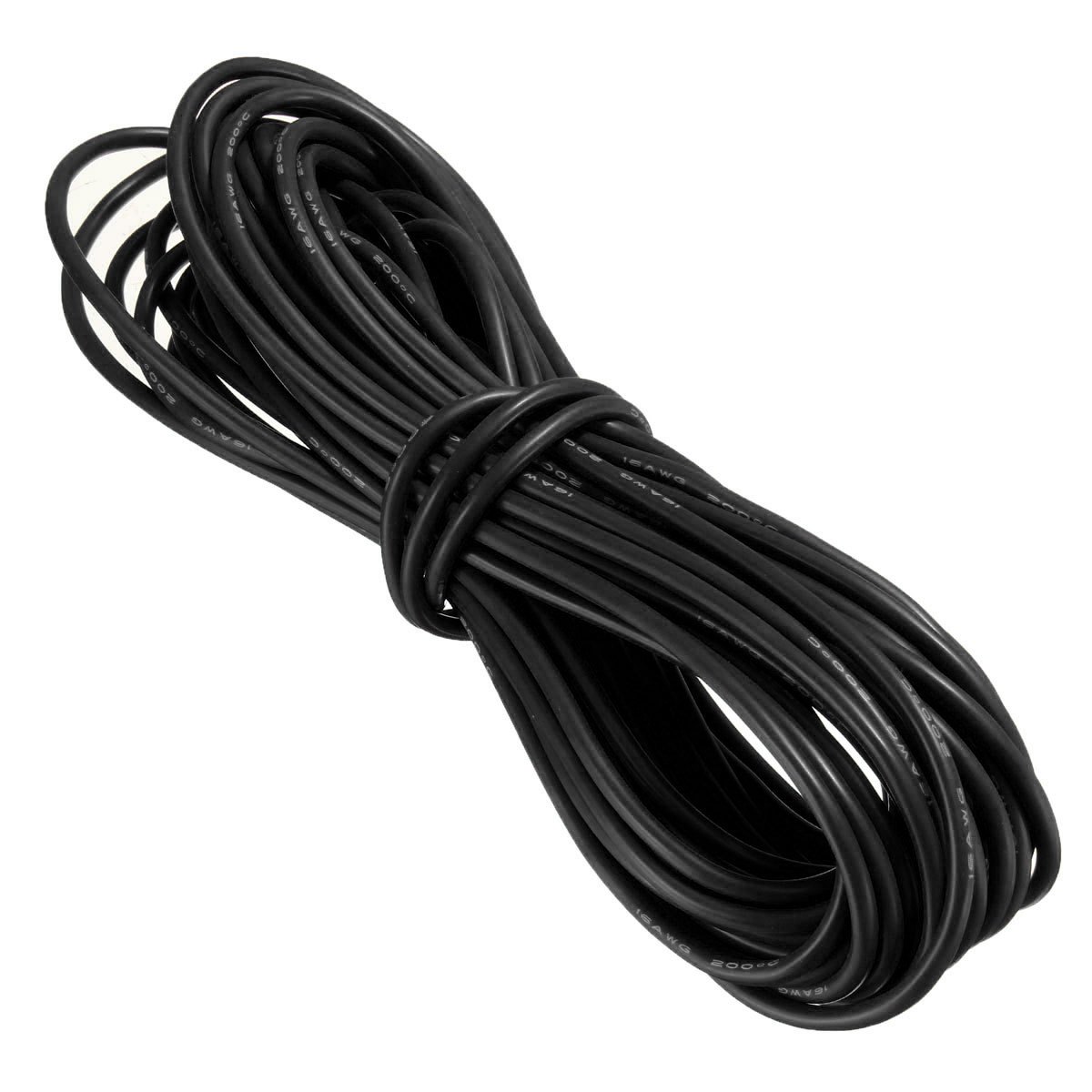 High Quality Ultra Flexible 16Awg Silicon Wire 5M (Black)
