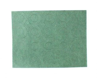 Double Hole Electrical Insulating Adhesive Mat for Battery Cell terminal Insulation