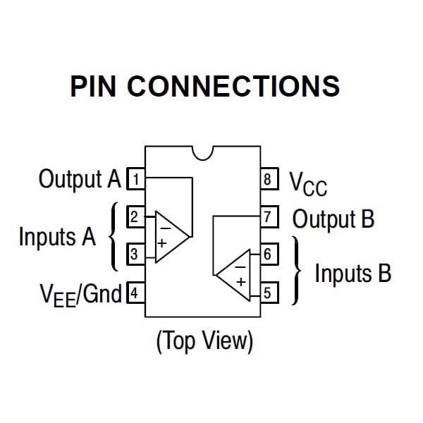 Lm358P Pdip-8 High Gain Operational Amplifier (Pack Of 5 Ics)