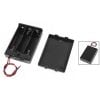Plastic Covered Battery Cell Holder For 3 X Aa Battery With Onoff Switch