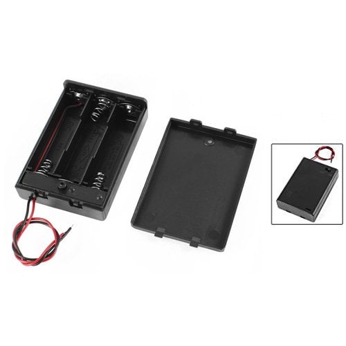Plastic Covered Battery Cell Holder For 3 X Aa Battery With Onoff Switch