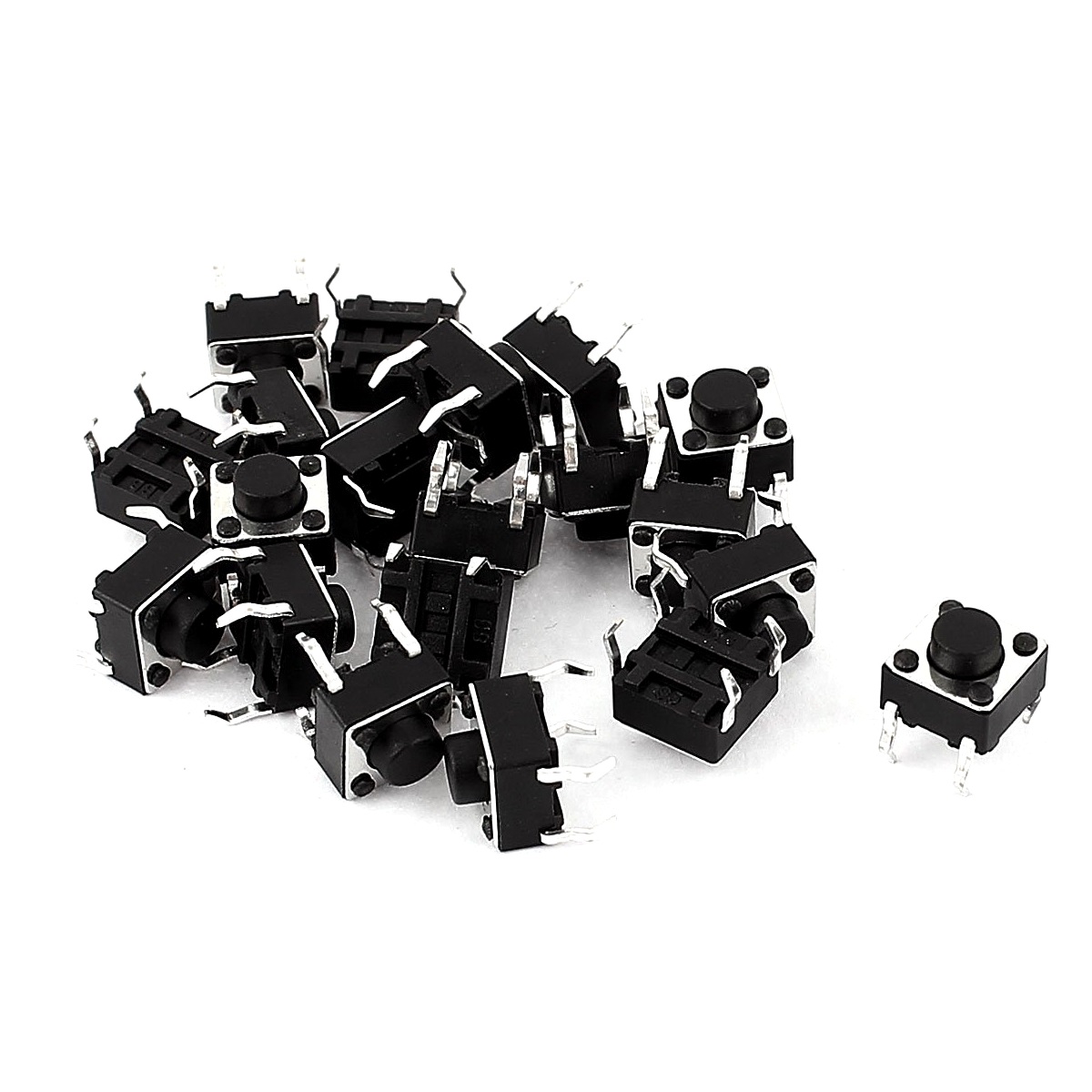 Tactile Push Button Switch 4 Pin Button Switch Assortment Kit for Fields of Electronic Products YIXISI 120Pcs 12x12x7.3mm 