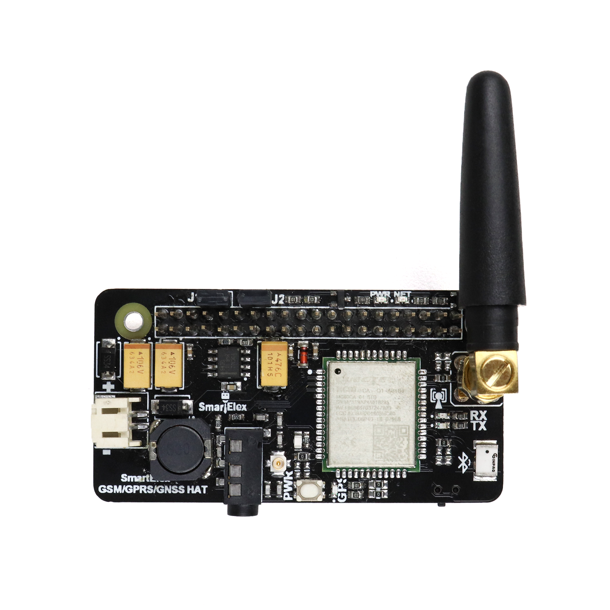 SmartElex GSM/GPRS/GNSS Bluetooth HAT for Raspberry Pi