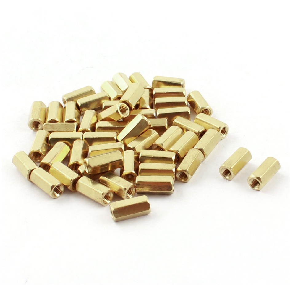 Buy M3 X 5mm Male-Female Brass Hex Threaded Pillar Standoff Spacer- 24 Pcs.  Online at