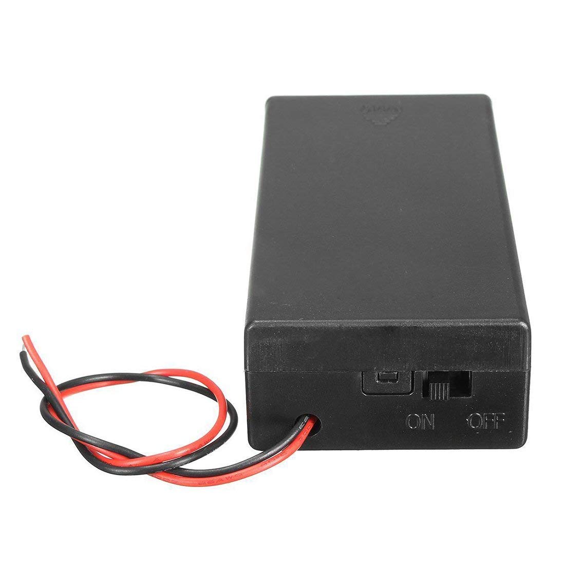 18650 X 2 Battery Holder With Cover And Onoff Switch