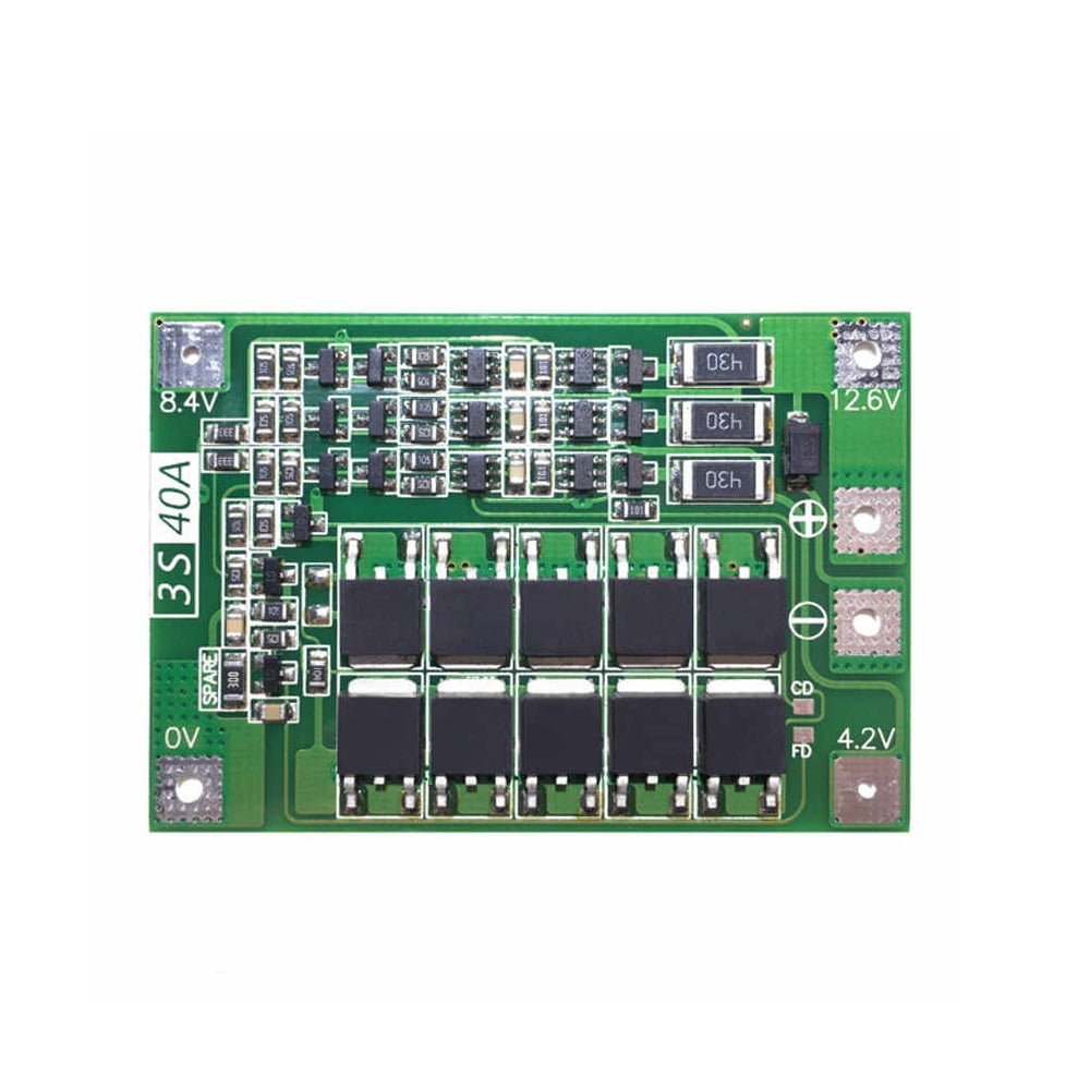 3 Series 40A 18650 Lithium Battery Protection Board