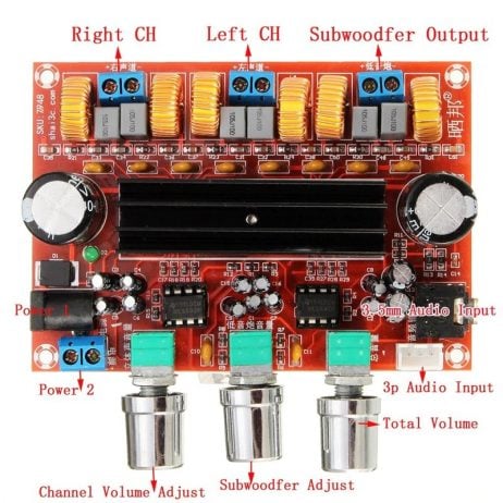 Buy Tpa3116D2 2.1 Channel Power Amplifier Board