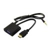Hdmi Male To Vga Female Converter, With 3.5 Mm Audio Out (1)