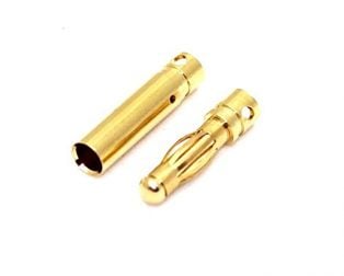 HXT 4mm Gold Connector without Protector-1Pair
