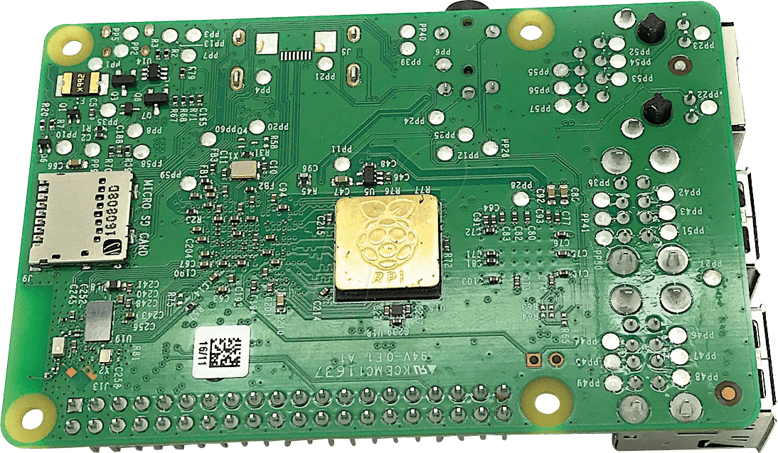 Raspberry Pi 3 Mobel B Barebone heat sink chip cooler 