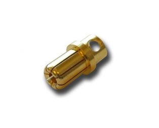 8mm Gold Plated Bullet Connector Male (1)