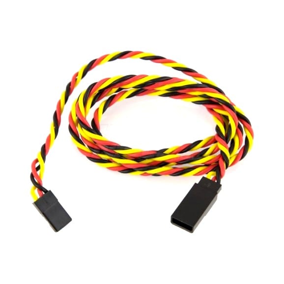 SafeConnect Twisted 60CM 22AWG Servo Lead Extension (JR) Cable