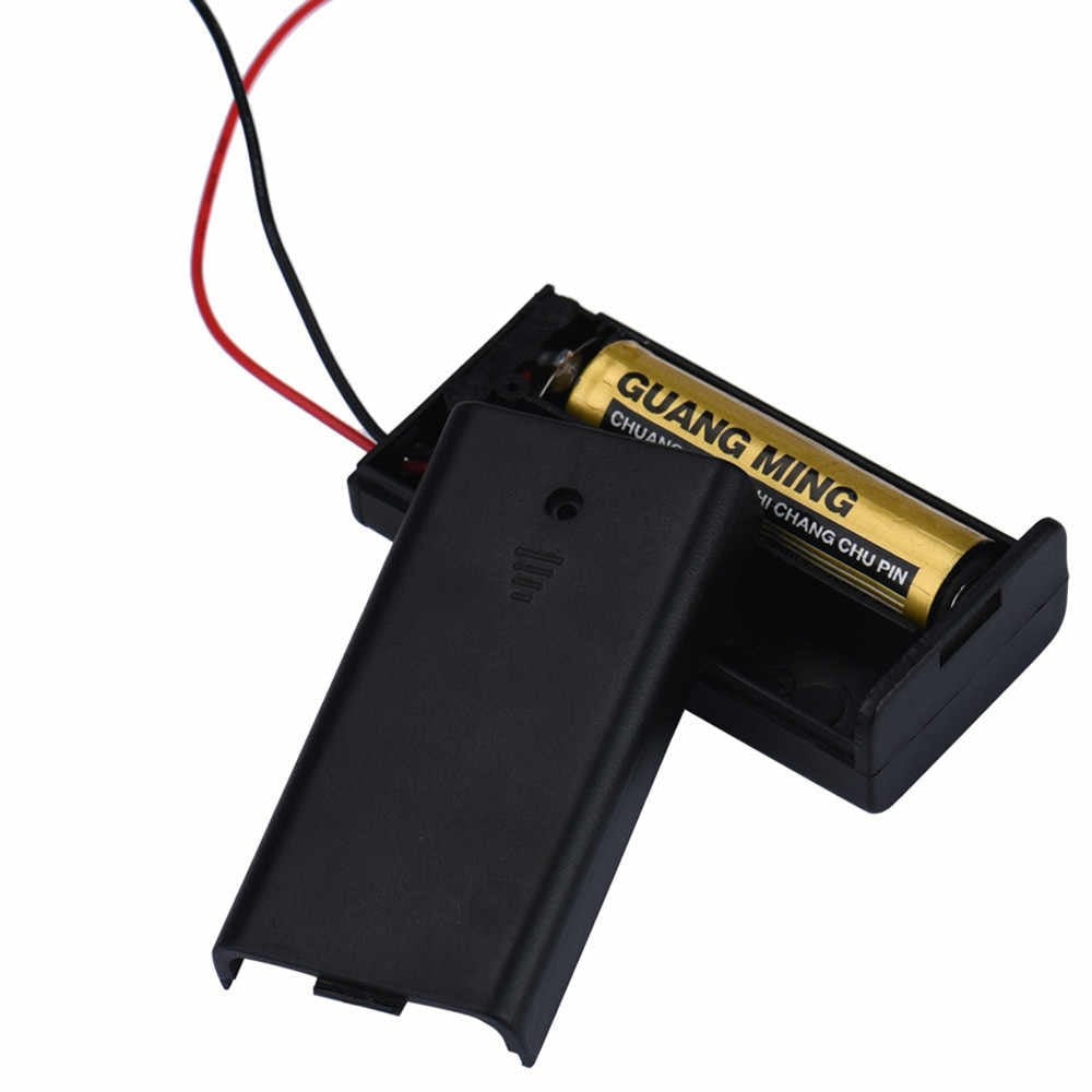 Generic 2 X 1.5V Aa Battery Holder With Cover And Onoff Switch 1