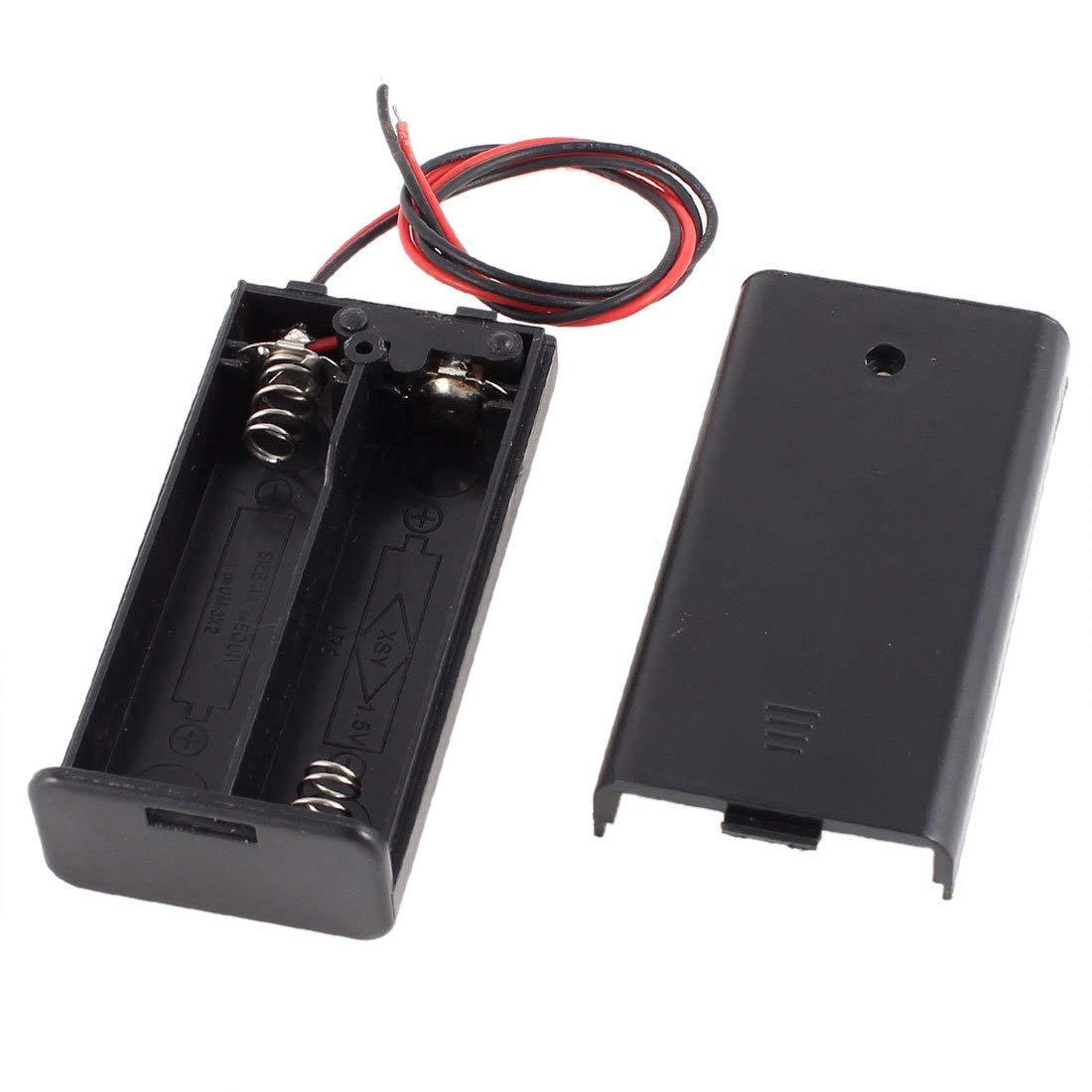 Buy 2 X 1 5v Aa Battery Holder W Cover On Off Switch Online Robu