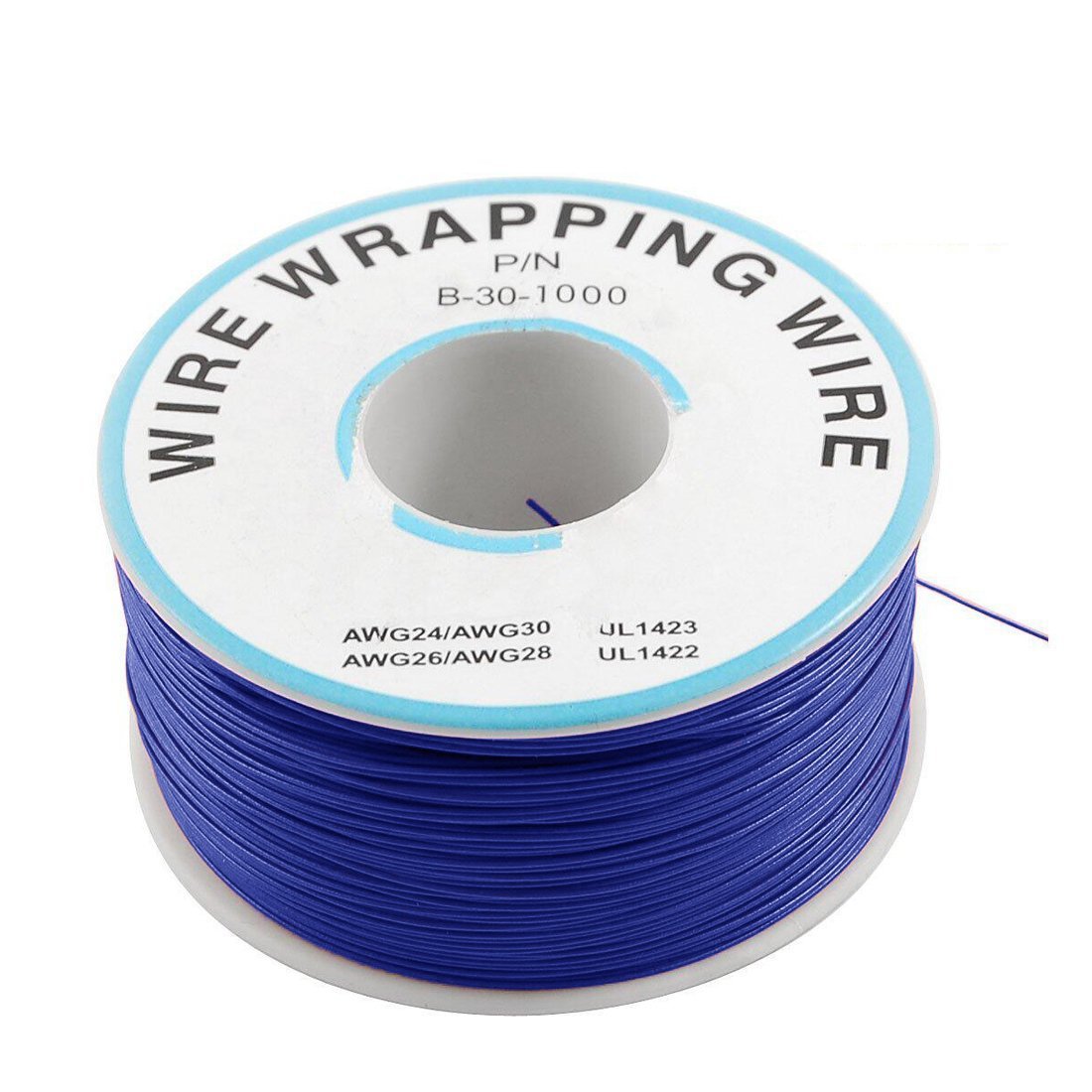 230M Pn B-30-1000 Insulated Pvc Coated 30Awg Wire Wrapping Wire-Blue