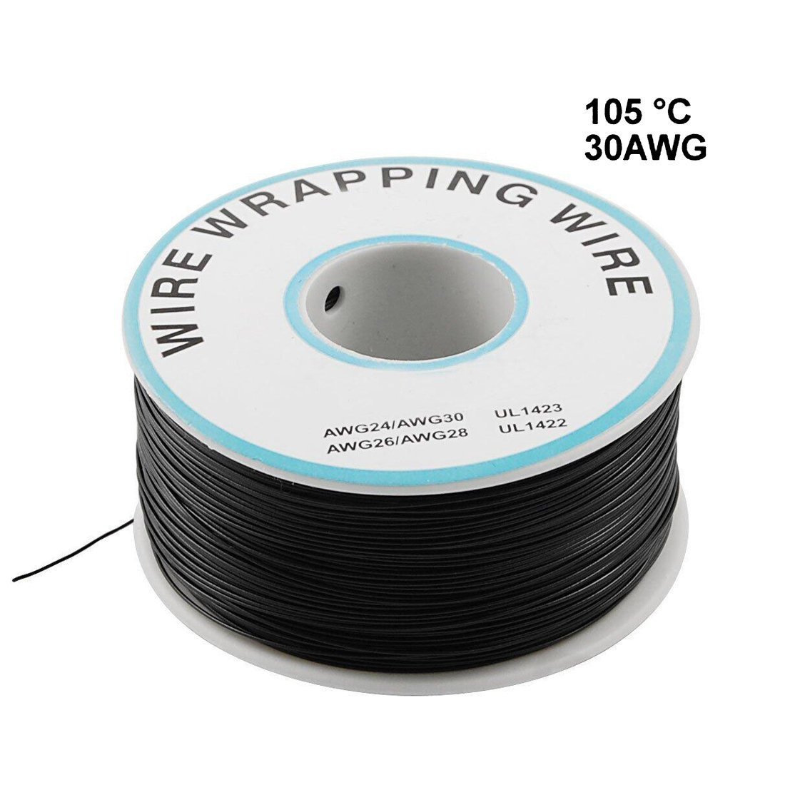 Generic 230M Pn B 30 1000 Insulated Pvc Coated 30Awg Wire Wrapping Wire Black 1
