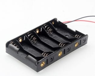 6 x 1.5V AA Battery Holder Without Cover