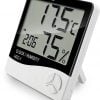 HCT-1 High Precision Large Screen Electronic Indoor Temperature, Humidity Thermometer with Clock Alarm