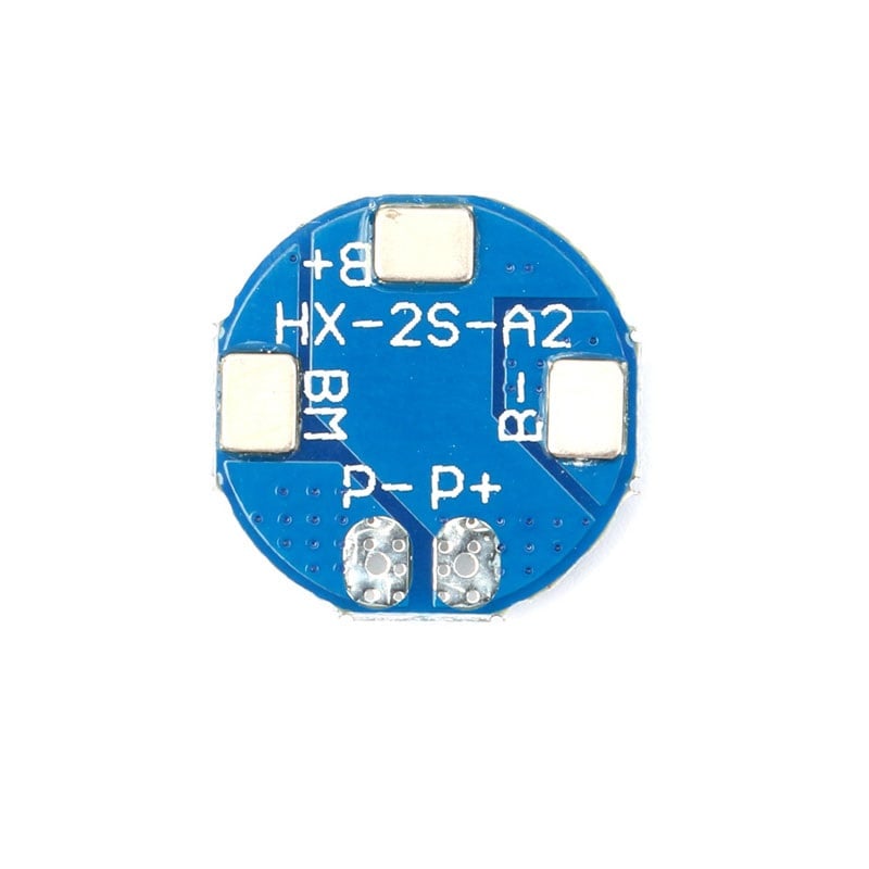 HX-2S-A2 Circular 2S 8.4V BMS 18650 Lithium Battery Protection Plate- ROBU.IN