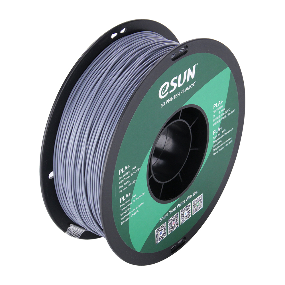 Buy 1.75mm eSun PLA+ 3d printing filament 1Kg - Grey online