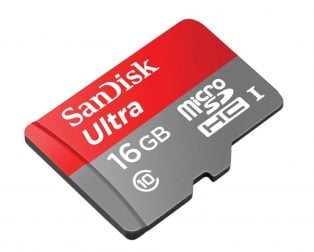 Sandisk Micro SDSDHC 16GB Class 10 Memory Card (Upto 98MBs Speed)