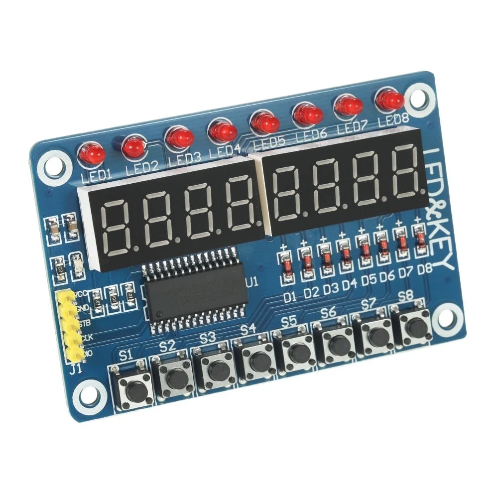 TM1638 Button Digital LED Display Module