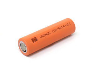 Orange ICR18650-25C 3.7V 2500mAh 3C Li-ion Battery