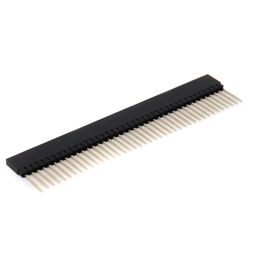 1*40 Pin 2.54Mm Straight Long Female Strip Connector
