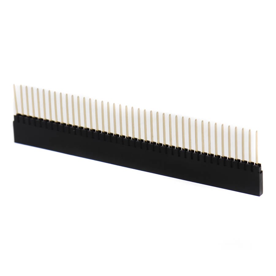 1*40 Pin 2.54mm Straight Long Female Strip Connector