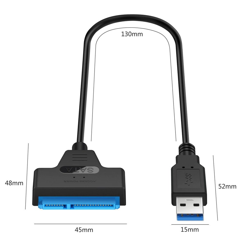 Sata Iii Sata To Usb Adapter Supports Up To 6 Gb/S