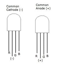 Diffused Rgb Common Anode Led - 10Mm Tricolor