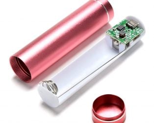 5V USB Aluminium Body Power Bank Case for 18650 Battery