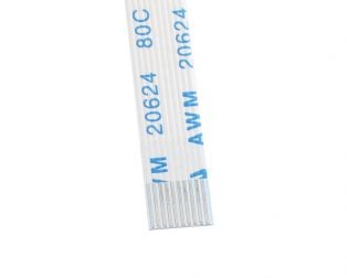 0.5mm Pitch 10 pin 200mm FPC A-Type Ribbon Flexible Flat Cable