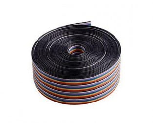 26AWG Pure Copper 40pin Dupont Wire Flexible Rainbow Color Flat Ribbon Cable - 5 Meter