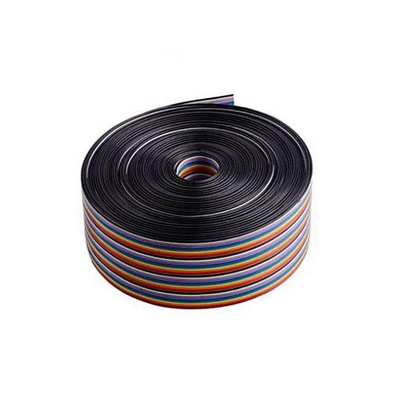 26Awg Pure Copper 40Pin Dupont Wire Flexible Rainbow Color Flat Ribbon Cable - 5 Meter