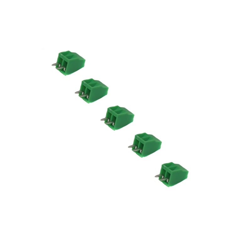 2 Pin 5.08mm Pitch Pluggable Screw Terminal Block (Pack of 5)