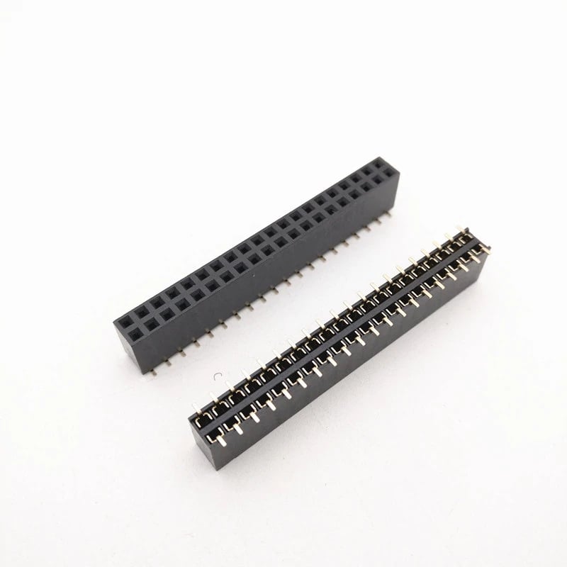 2.54mm 2x20 Pin Female Double Row SMT Header Strip